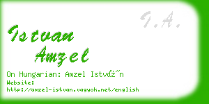 istvan amzel business card